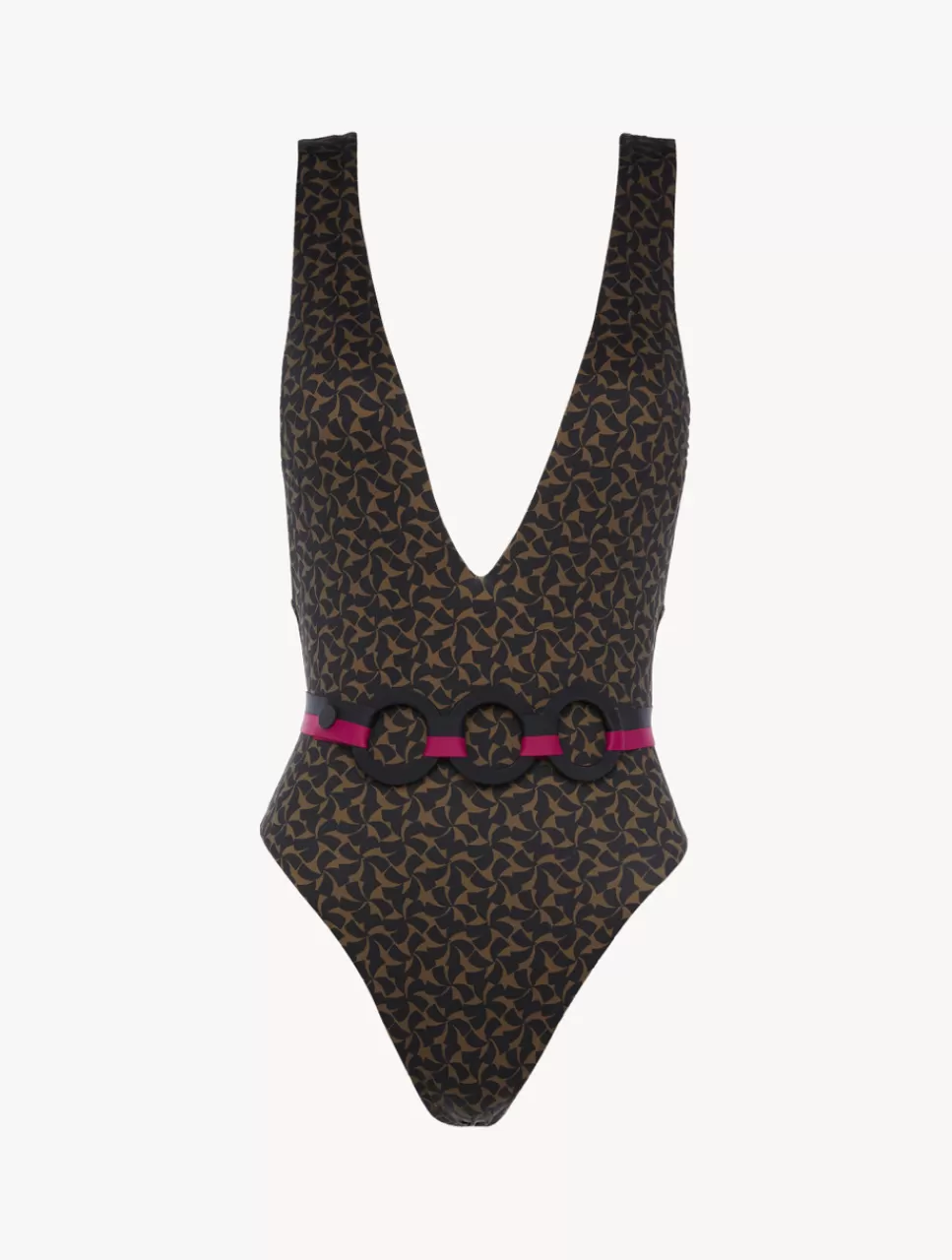 La Perla Bañador Con Cinturón De Color Verde Oscuro Y Negro Verdeoscuroynegro Sale