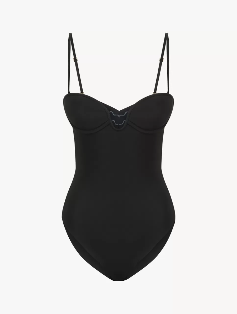La Perla Body Acolchado Con Aros Y Escote En U Color Negro Black Online