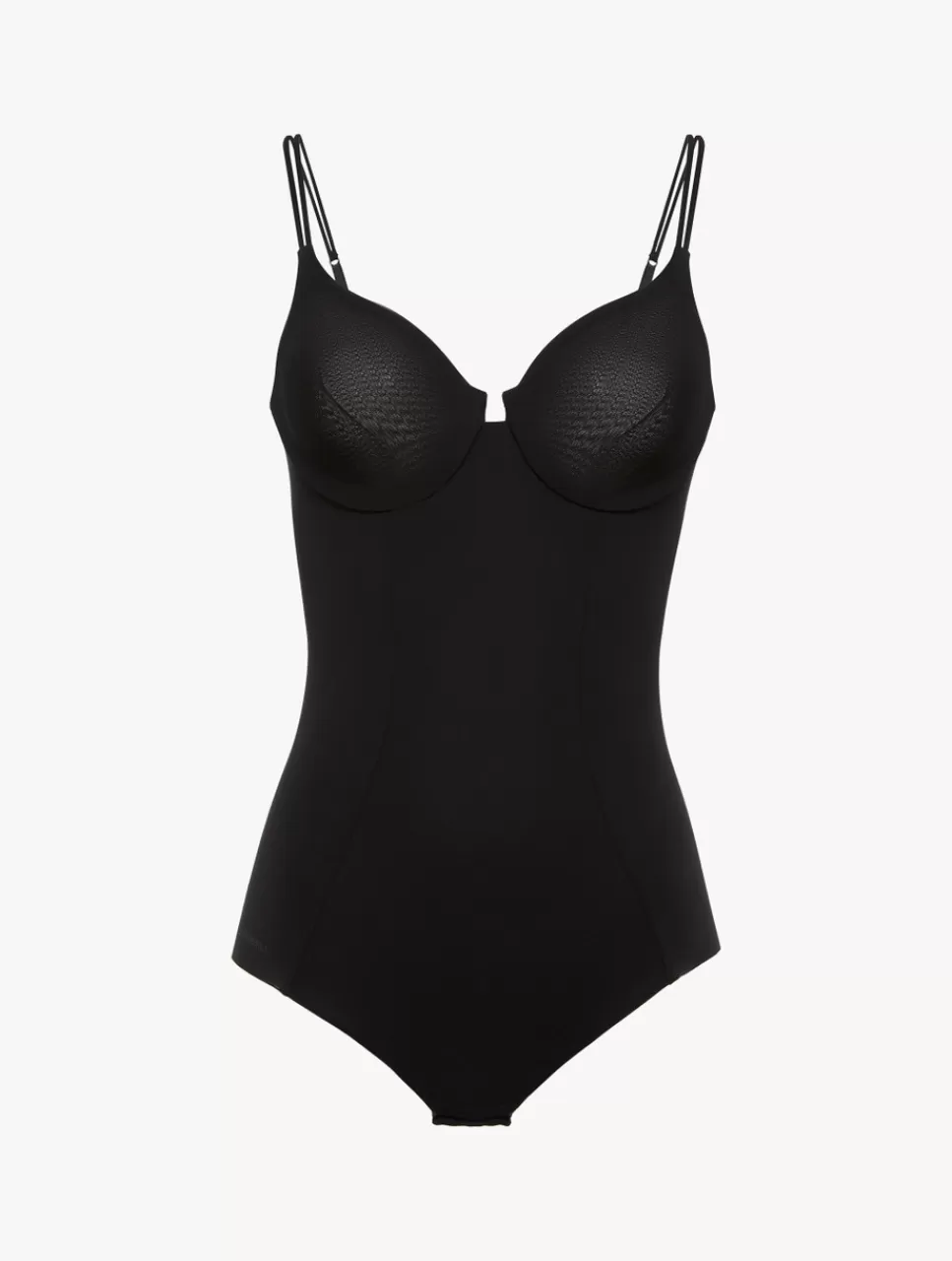 La Perla Body Con Aros Color Negro Black Fashion