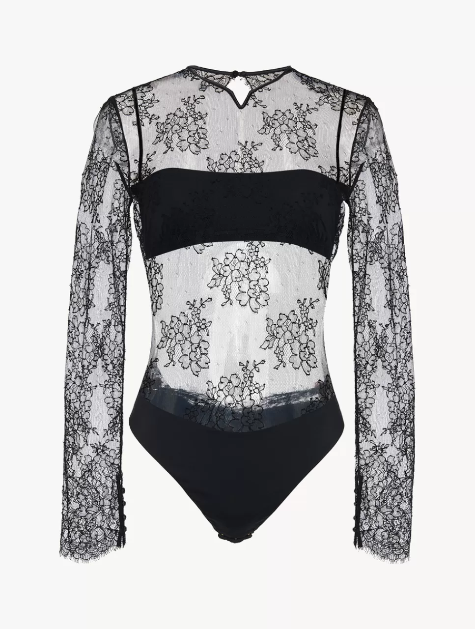 La Perla Body De Encaje De Color Negro Hot