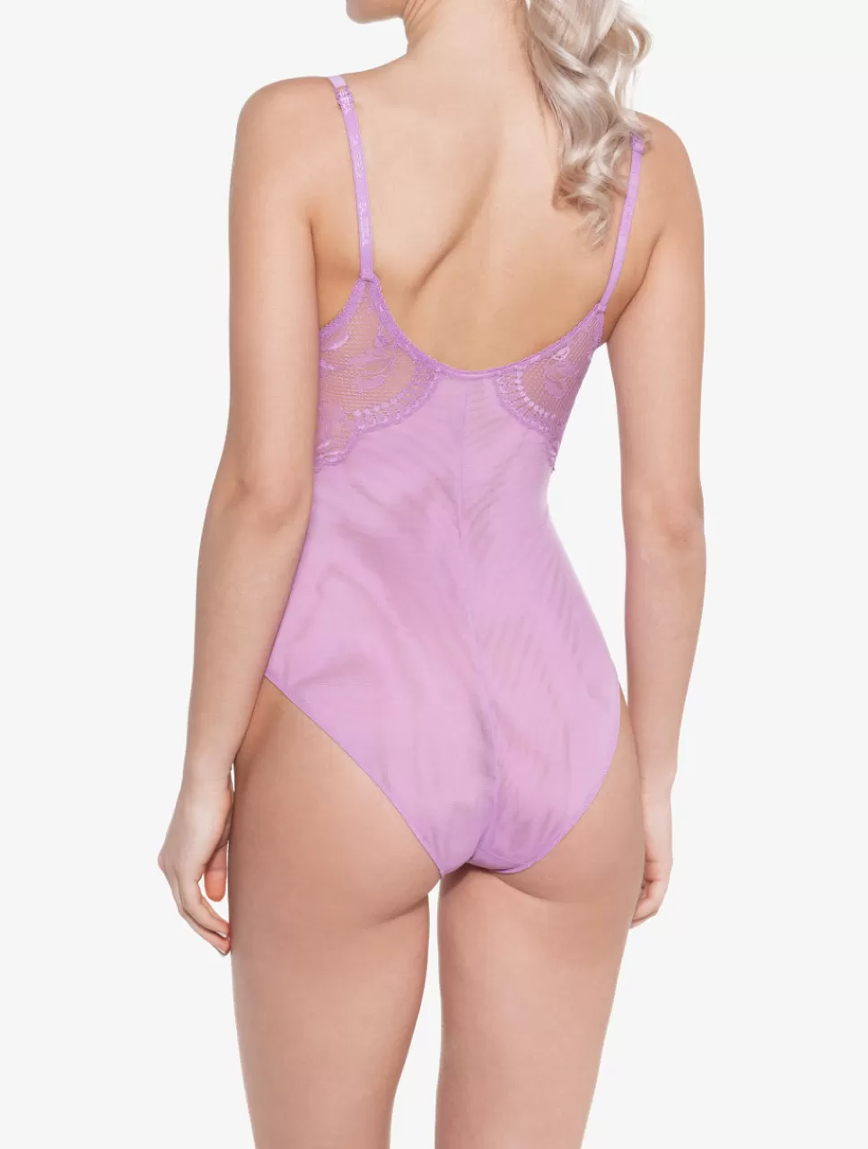 La Perla Body De Encaje Lila Discount