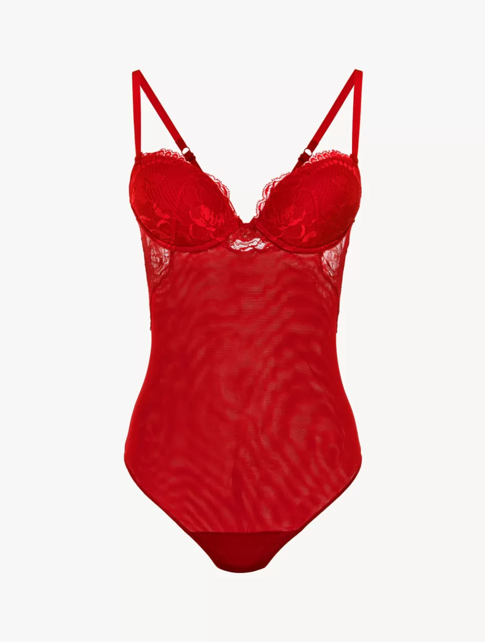 La Perla Body De Encaje Rojo Red Shop