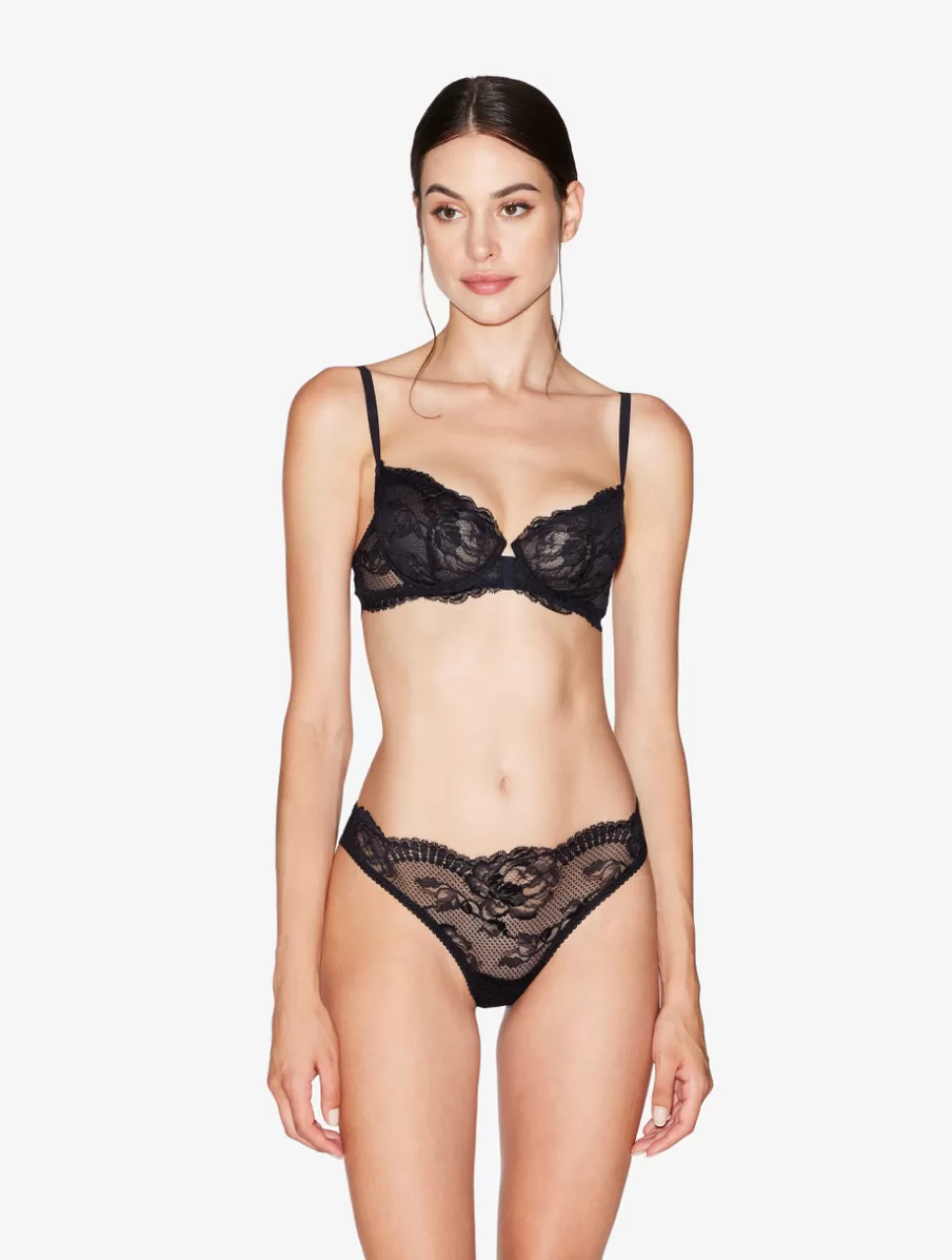 La Perla Braguita Brasileña De Encaje Negro Black Clearance