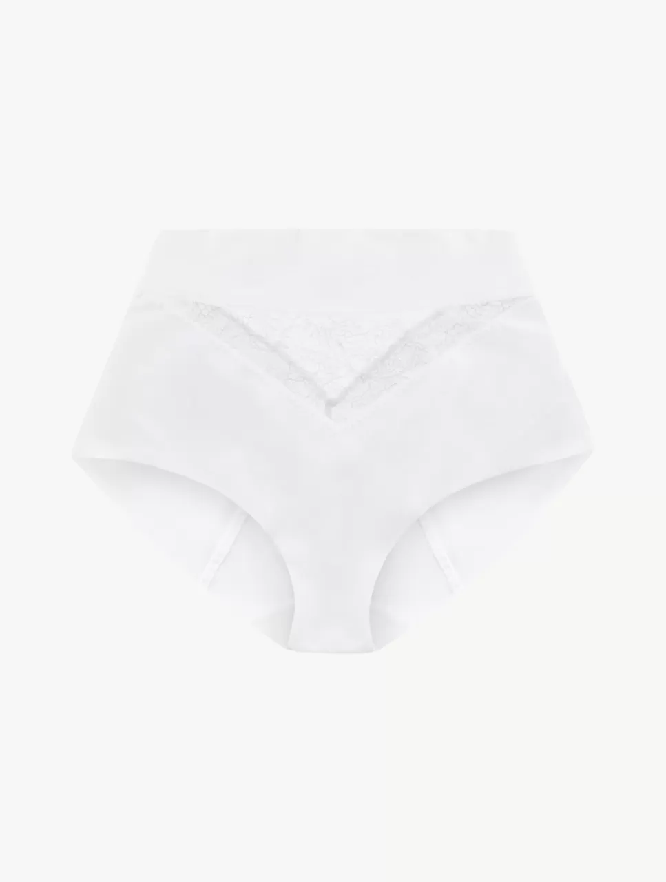 La Perla Braguita Control Fit Talle Alto De Lycra® Con Encaje Chantilly Color Blanco White Best Sale