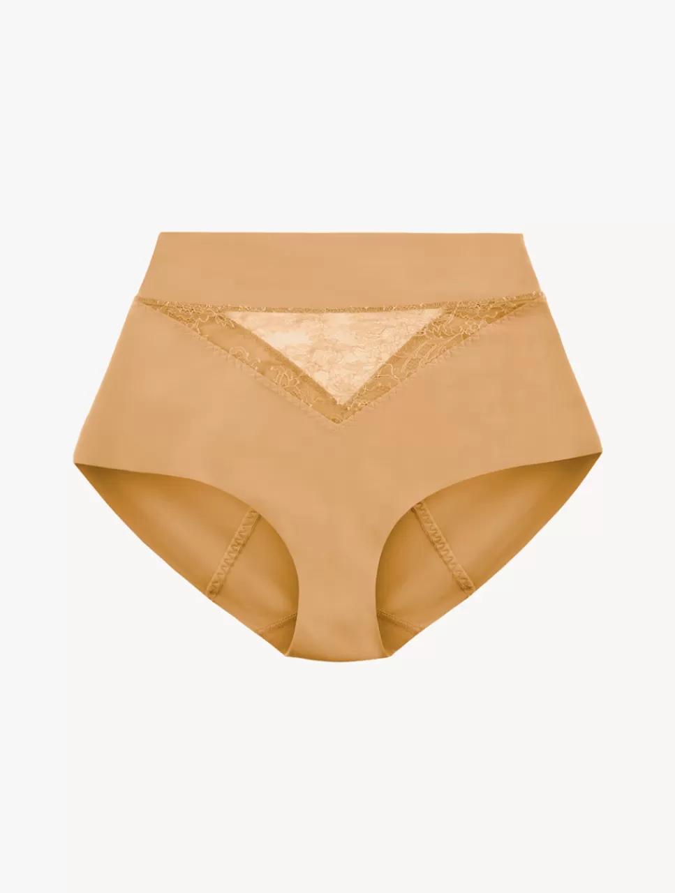 La Perla Braguita Control Fit Talle Alto De Lycra® Con Encaje Chantilly Color Carne Nude Cheap