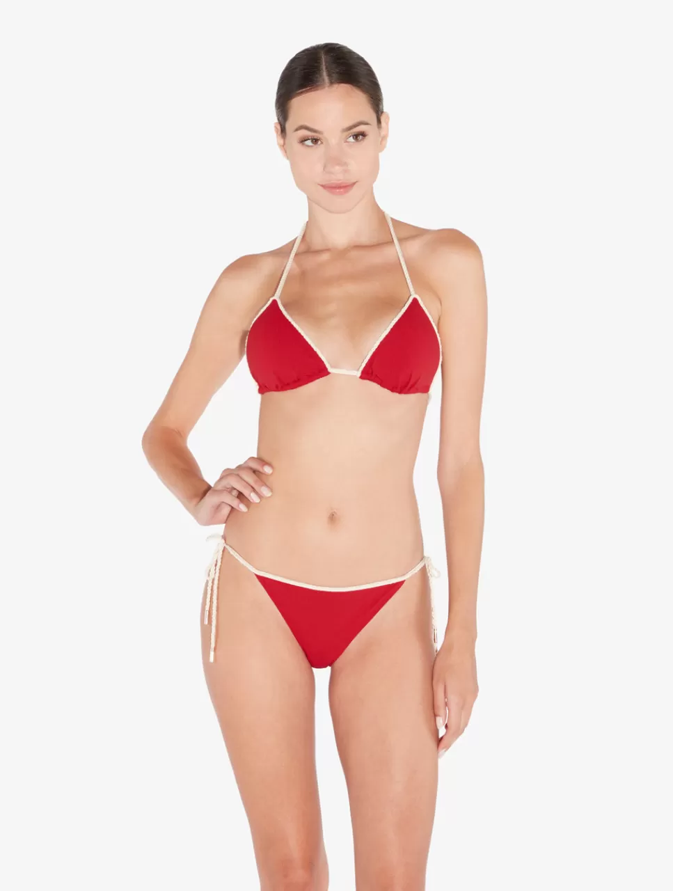 La Perla Braguita De Bikini Con Monograma Rojo Best Sale