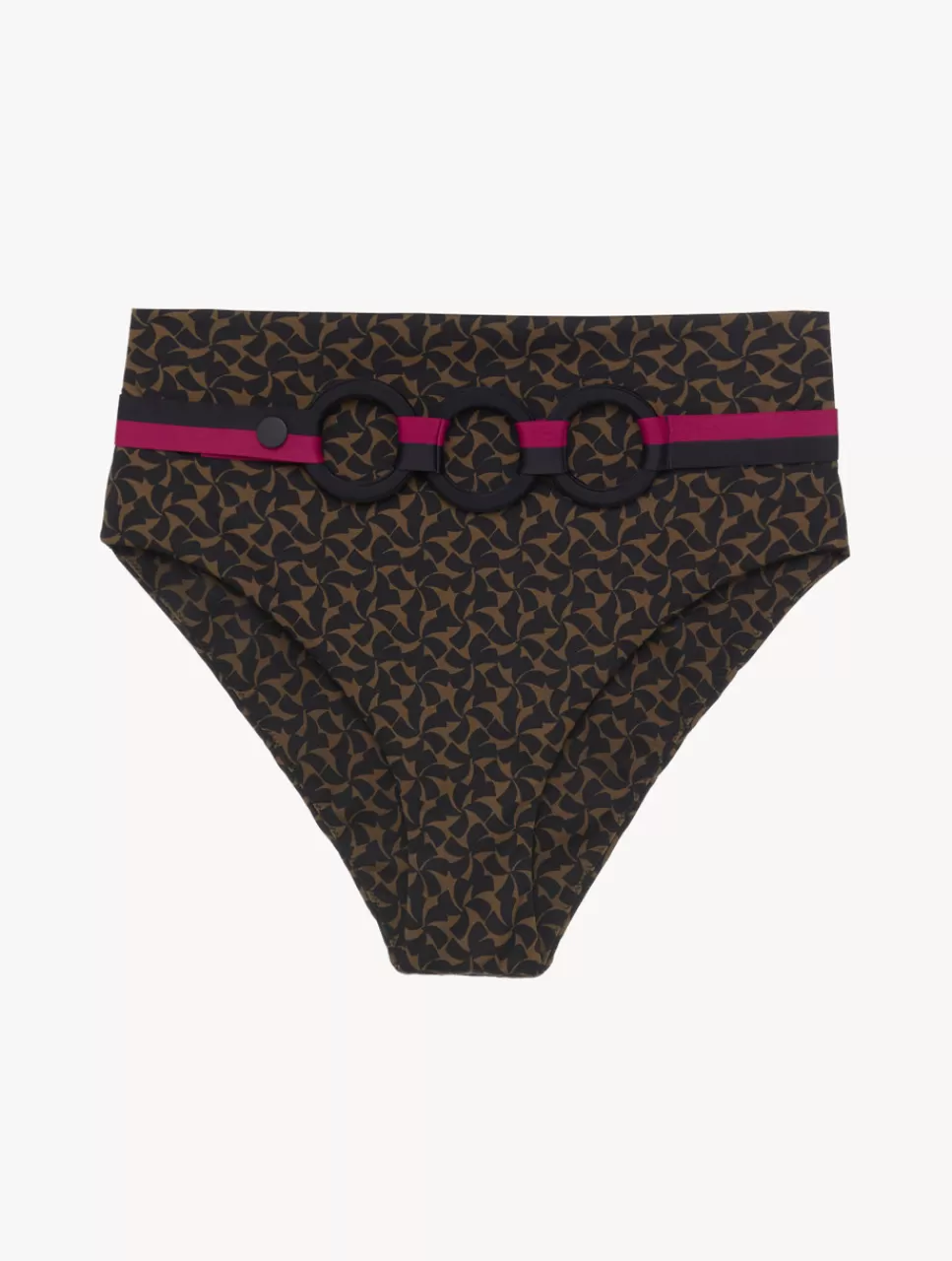 La Perla Braguita De Bikini De Cintura Alta Con Cinturón De Color Verde Oscuro Y Negro Verdeoscuroynegro New