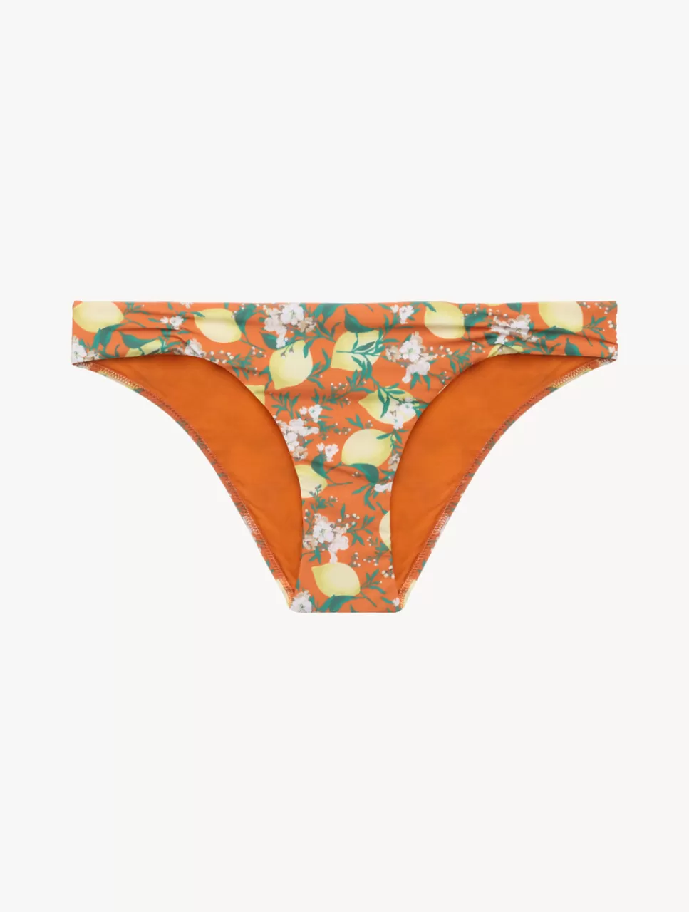 La Perla Braguita De Bikini Estampada Con Fruncido De Color Naranja Best Sale