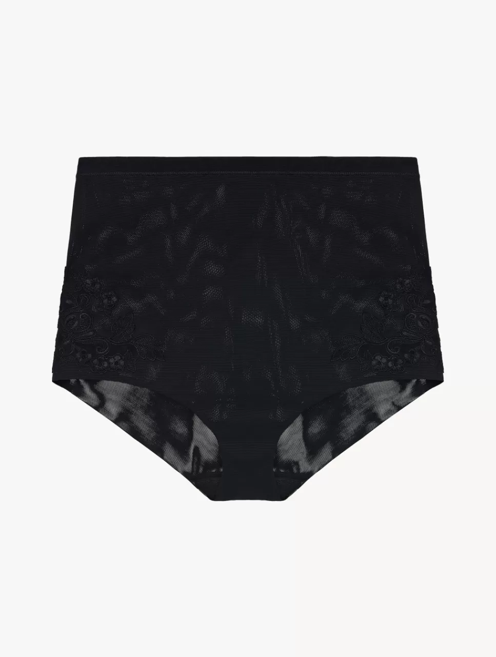 La Perla Braguita De Talle Alto En Tul Elástico Negro Black Sale