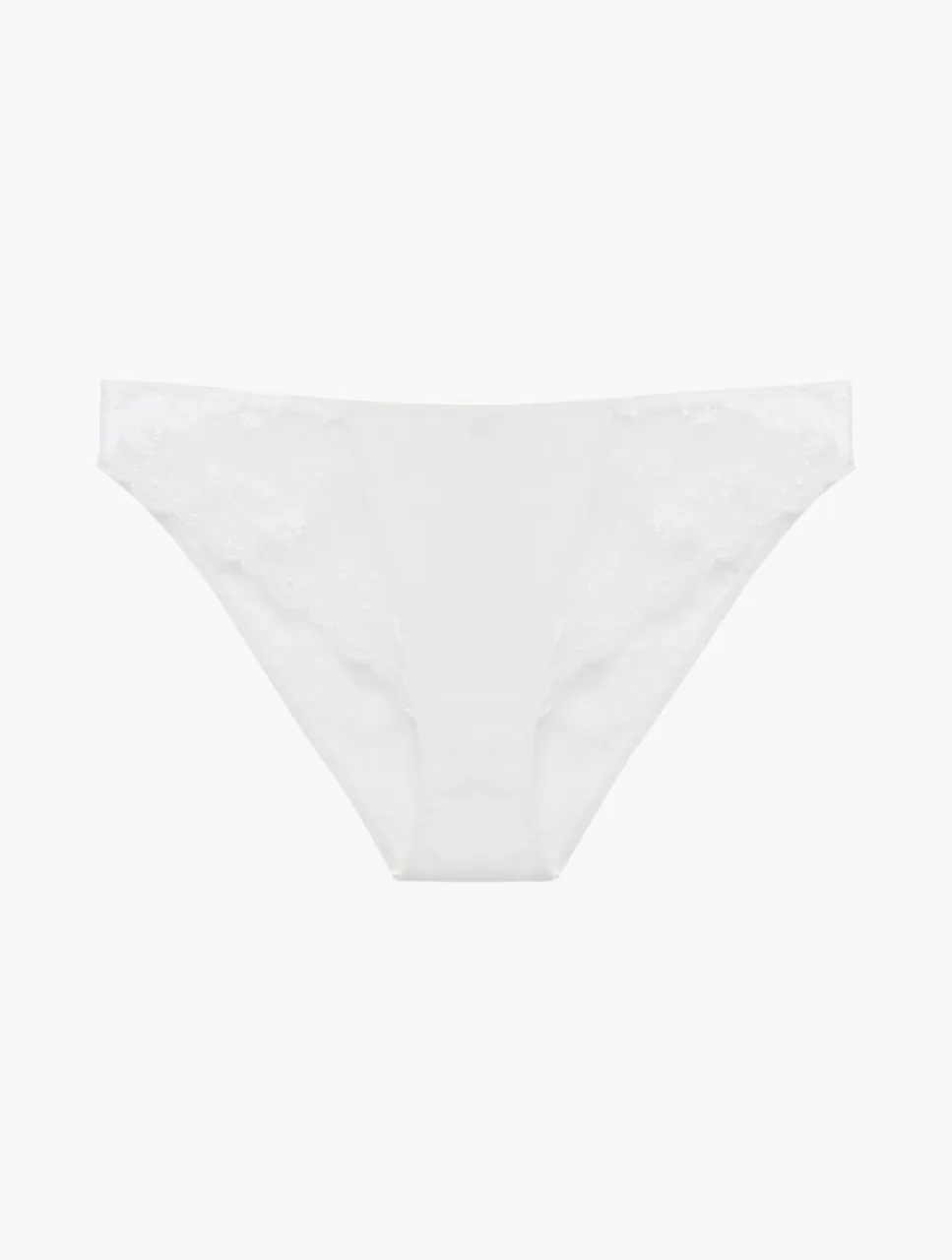 La Perla Braguita Hueso Con Tul Bordado Blanco Fashion