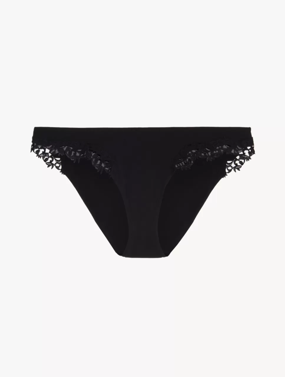 La Perla Braguita Talle Bajo Con Macramé Negro Shop