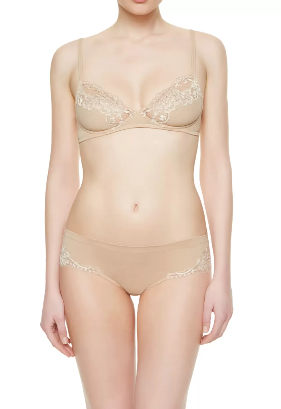 La Perla Braguita Talle Medio De Algodón Natural Nude Online