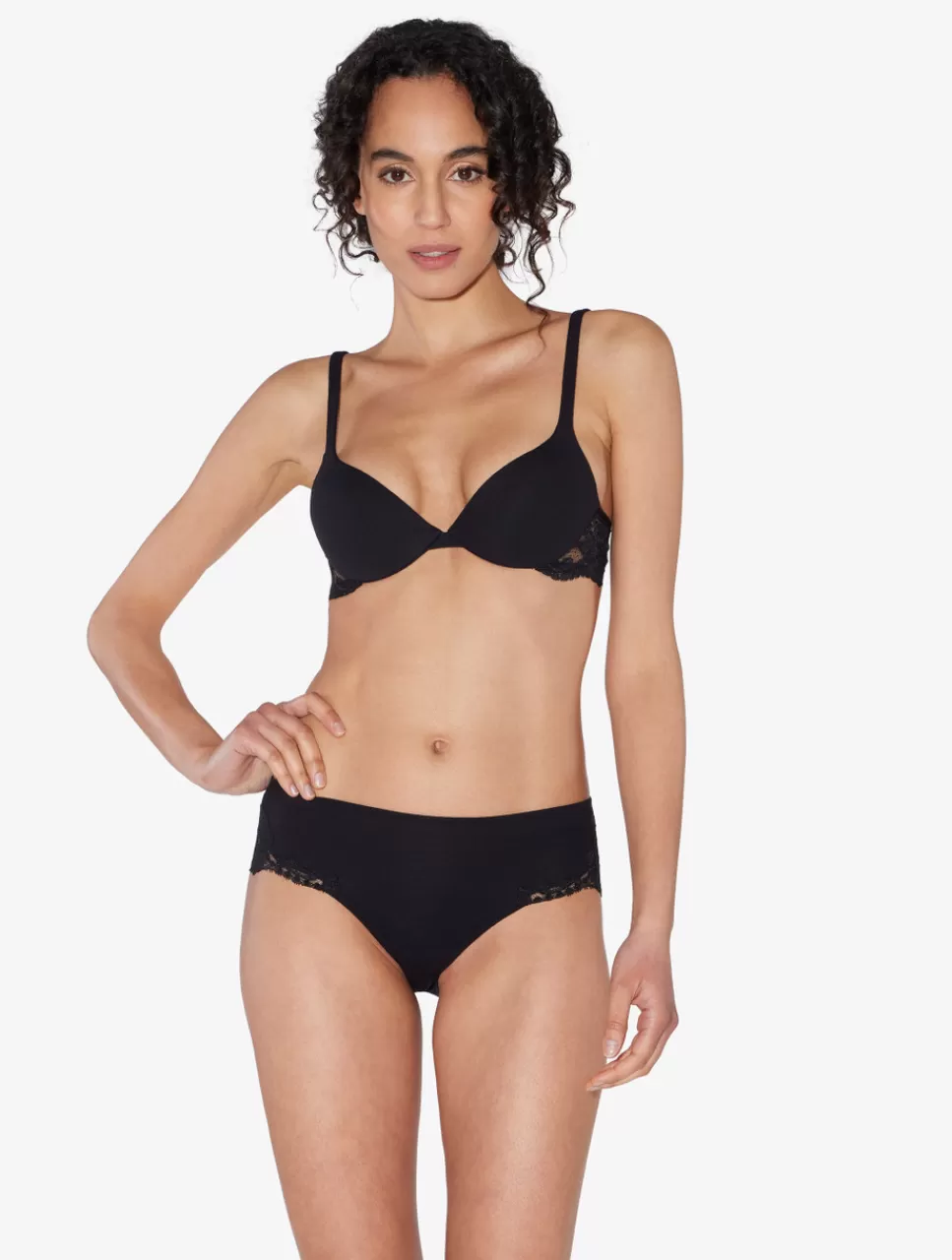 La Perla Braguita Talle Medio De Algodón Negro Black Sale