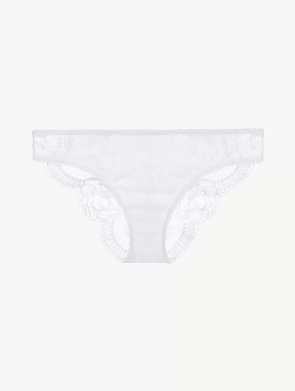 La Perla Braguita Talle Medio De Encaje Blanco White Sale