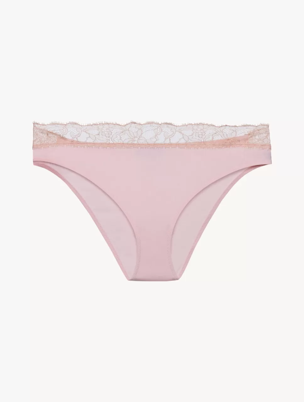 La Perla Braguita Talle Medio De Encaje En Rosa Empolvado Y Arena Powderpink Clearance