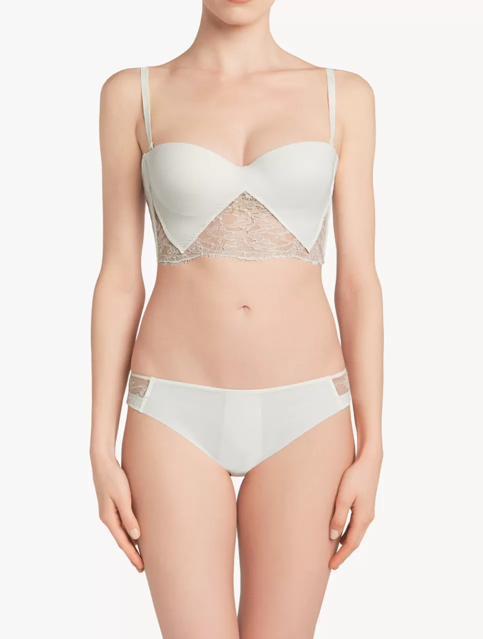 La Perla Braguita Talle Medio De Lycra® Color Blanco White Outlet