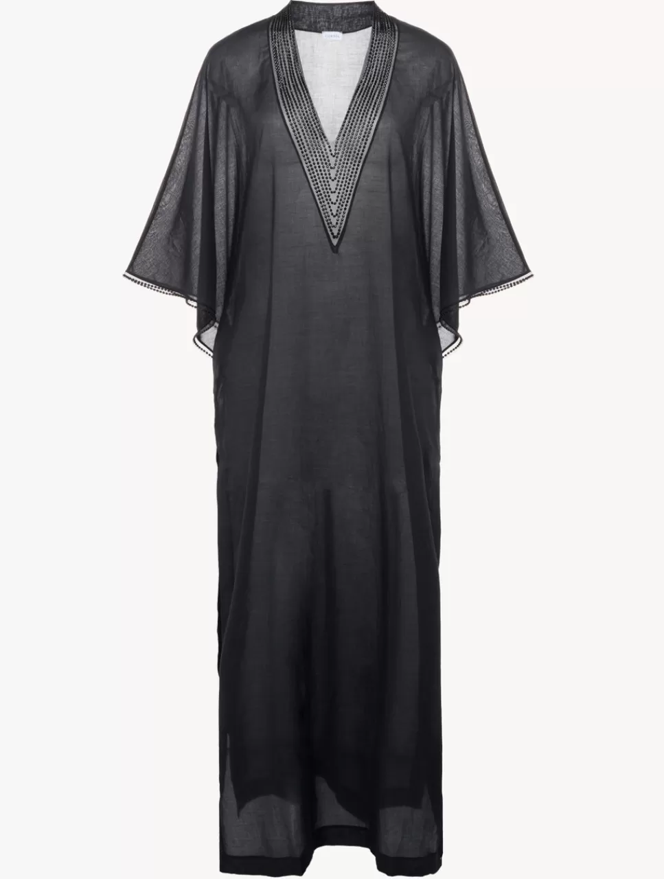 La Perla Caftán De Color Con Cuentas Negro Best Sale