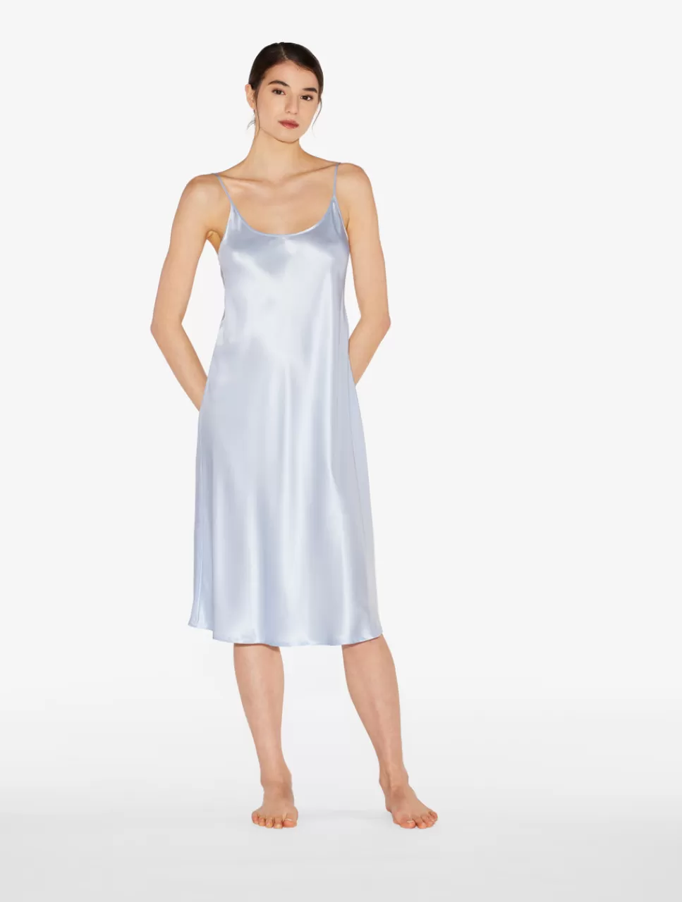 La Perla Camisón De Seda Azul Celeste LightBlue Cheap