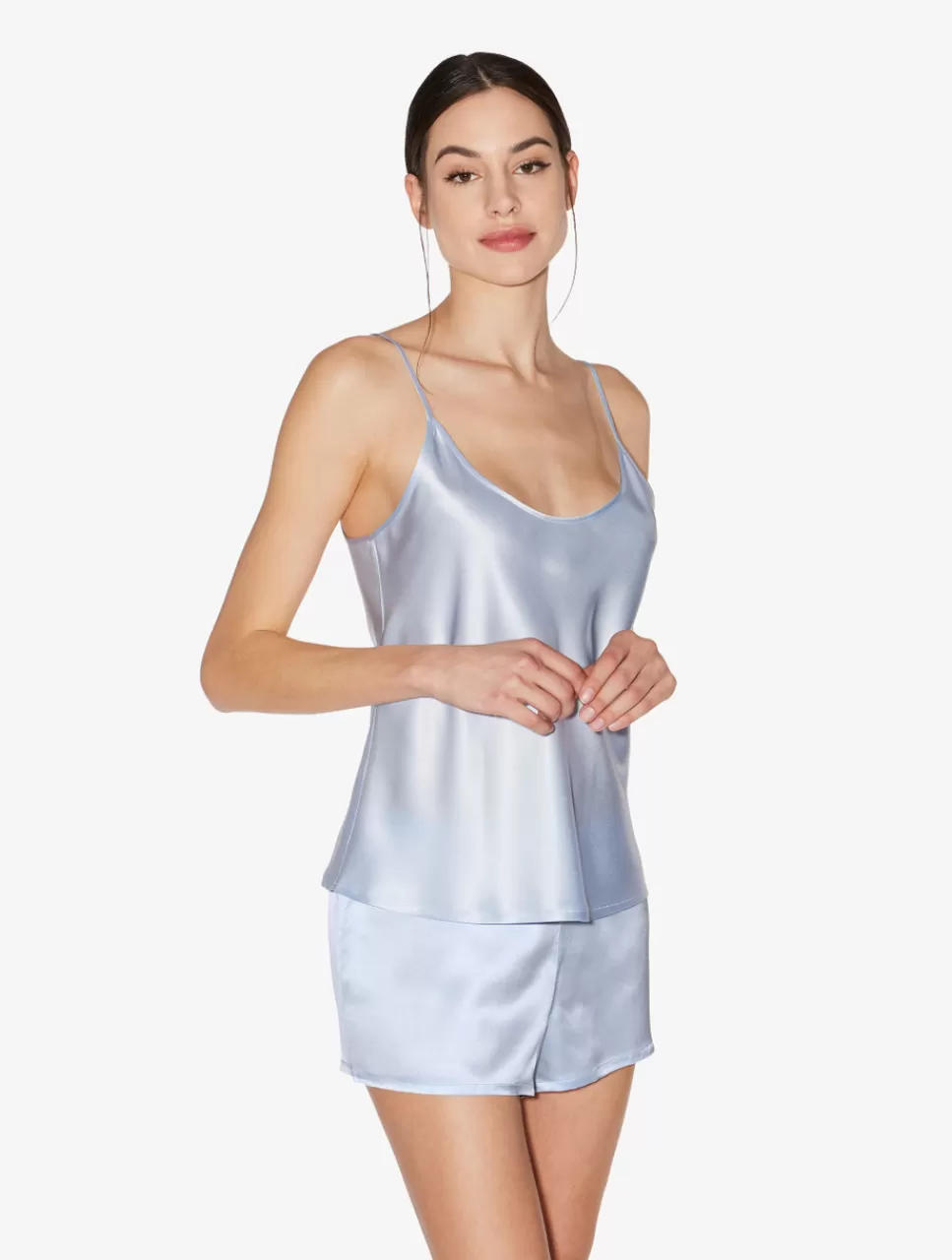 La Perla Camisola De Seda Celeste LightBlue Best