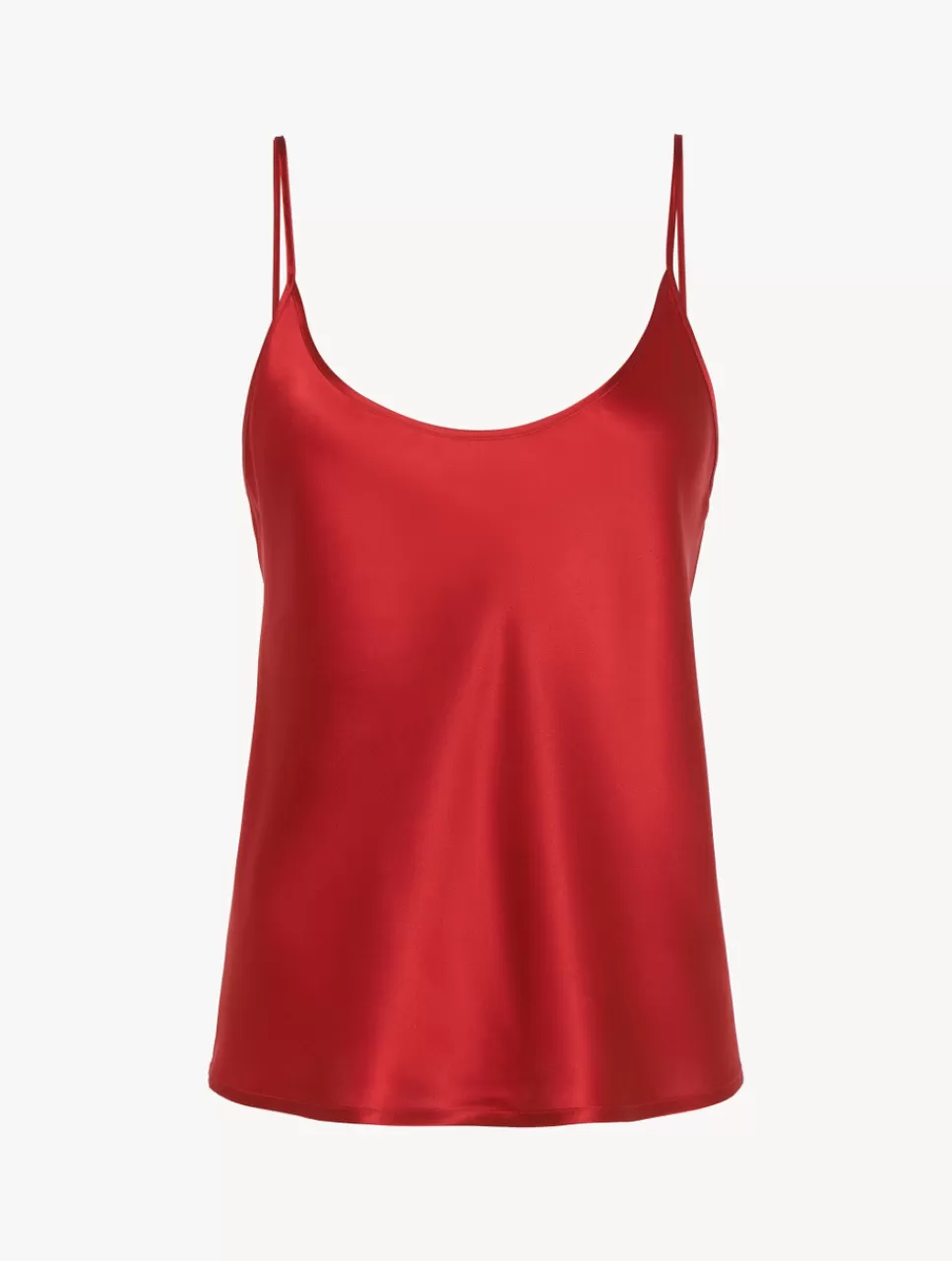 La Perla Camisola De Seda Granate Red Fashion