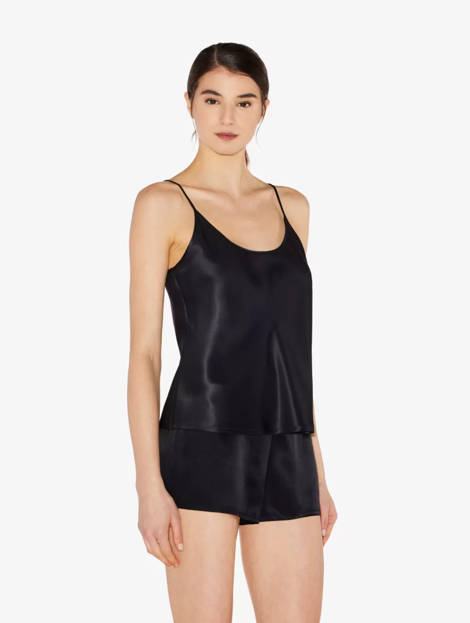 La Perla Camisola De Seda Negra Black Shop