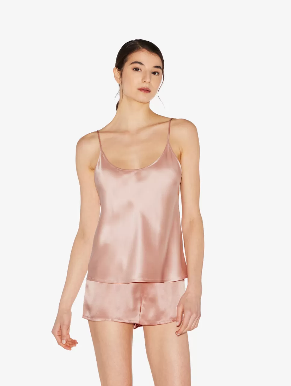 La Perla Camisola De Seda Rosa Empolvado Pink Best