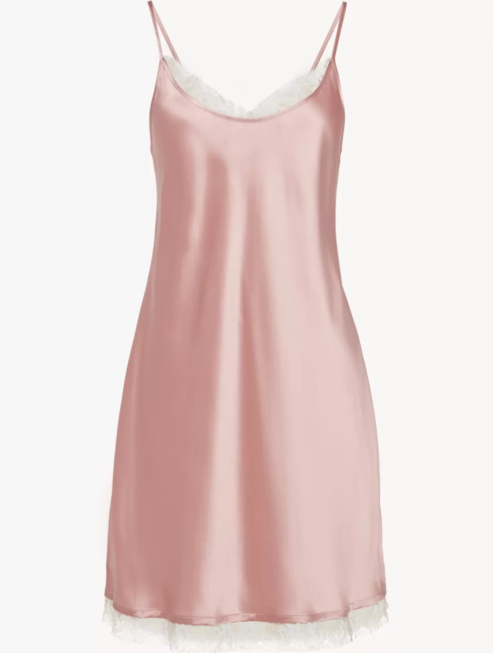 La Perla Combinación De Seda Con Encaje Leavers De Color Rosa Rosado Cheap