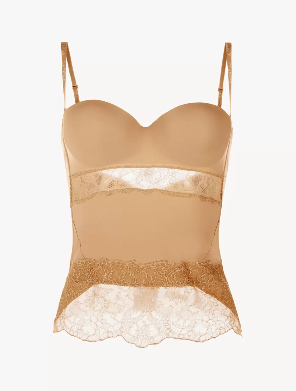 La Perla Corsé De Lycra® Con Encaje Chantilly Color Carne Nude Best