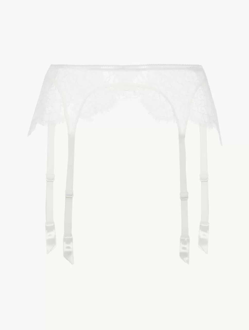 La Perla Liguero Con Encaje De Color Hueso Blanco Clearance