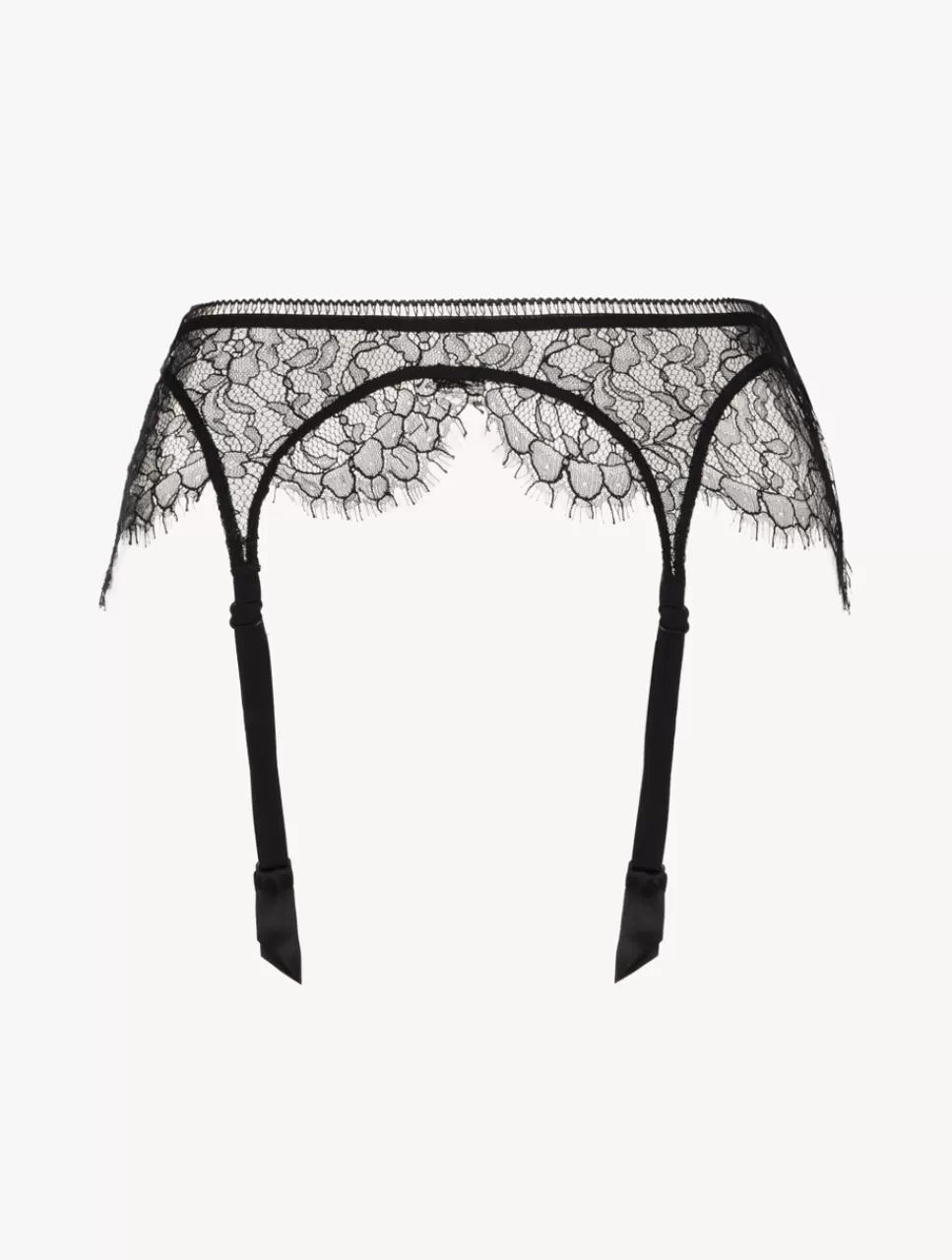 La Perla Liguero Con Encaje De Color Ónix Negro Sale