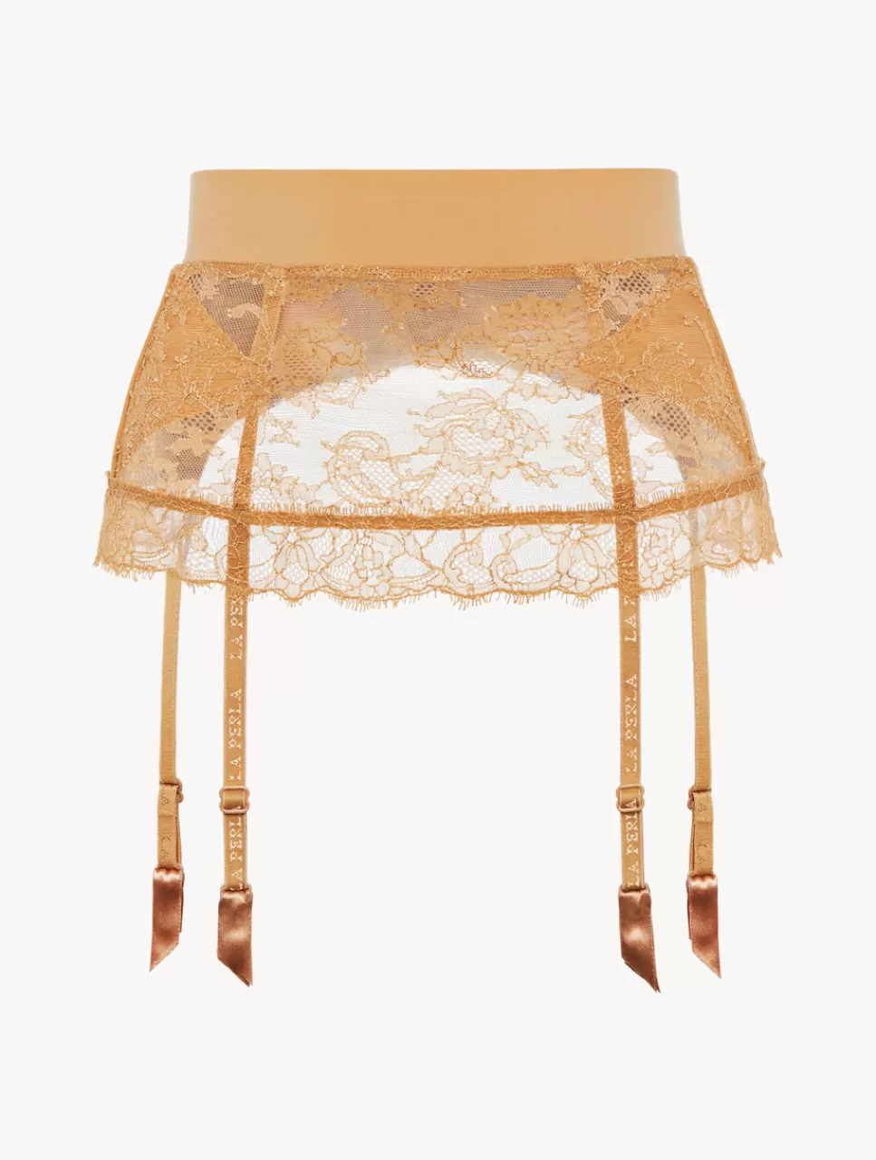 La Perla Liguero Control Fit De Lycra® Con Encaje Chantilly Color Carne Nude Shop