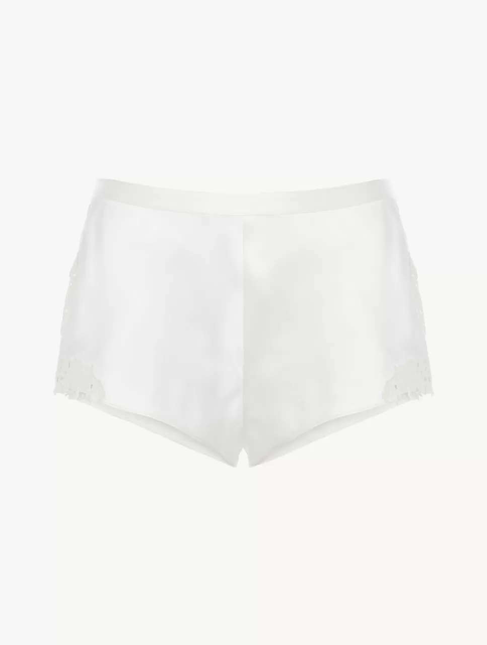 La Perla Pantalón Corto De Pijama Blanquecino Con Macramé Frastaglio OffWhite Sale