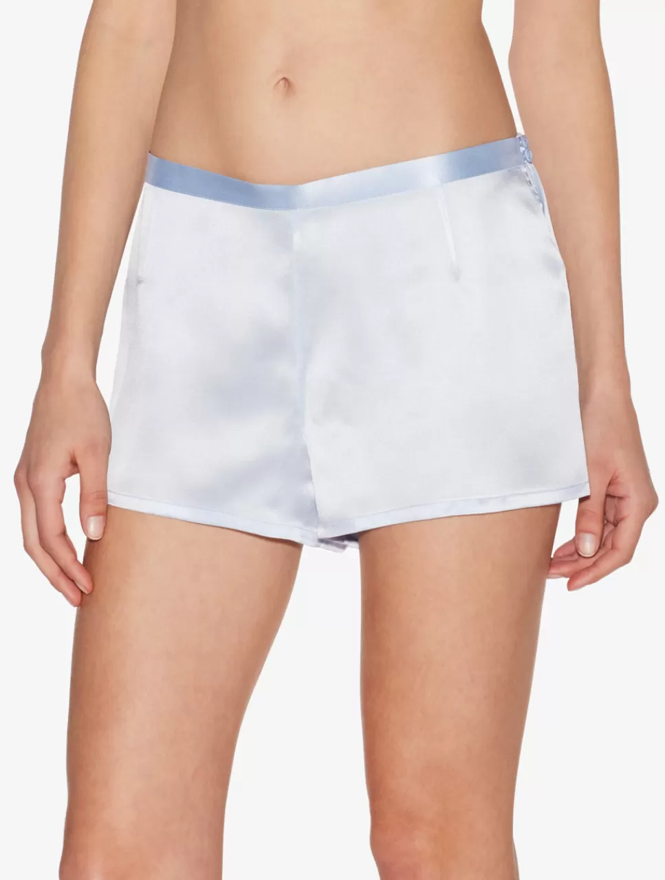 La Perla Pantalón Corto De Pijama De Seda Celeste LightBlue Clearance