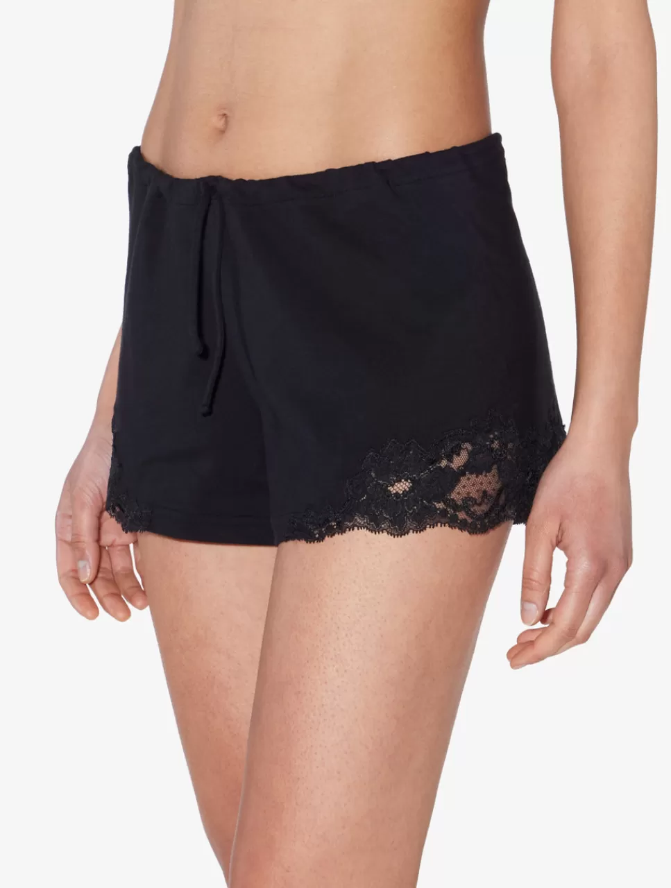 La Perla Pantalones Cortos De Algodón Negro Black Best Sale