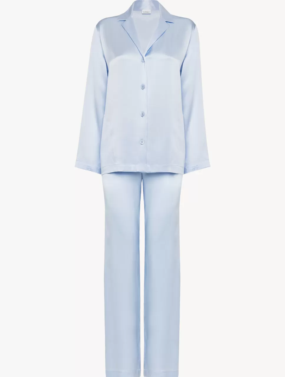 La Perla Pijama De Seda Azul Celeste LightBlue New