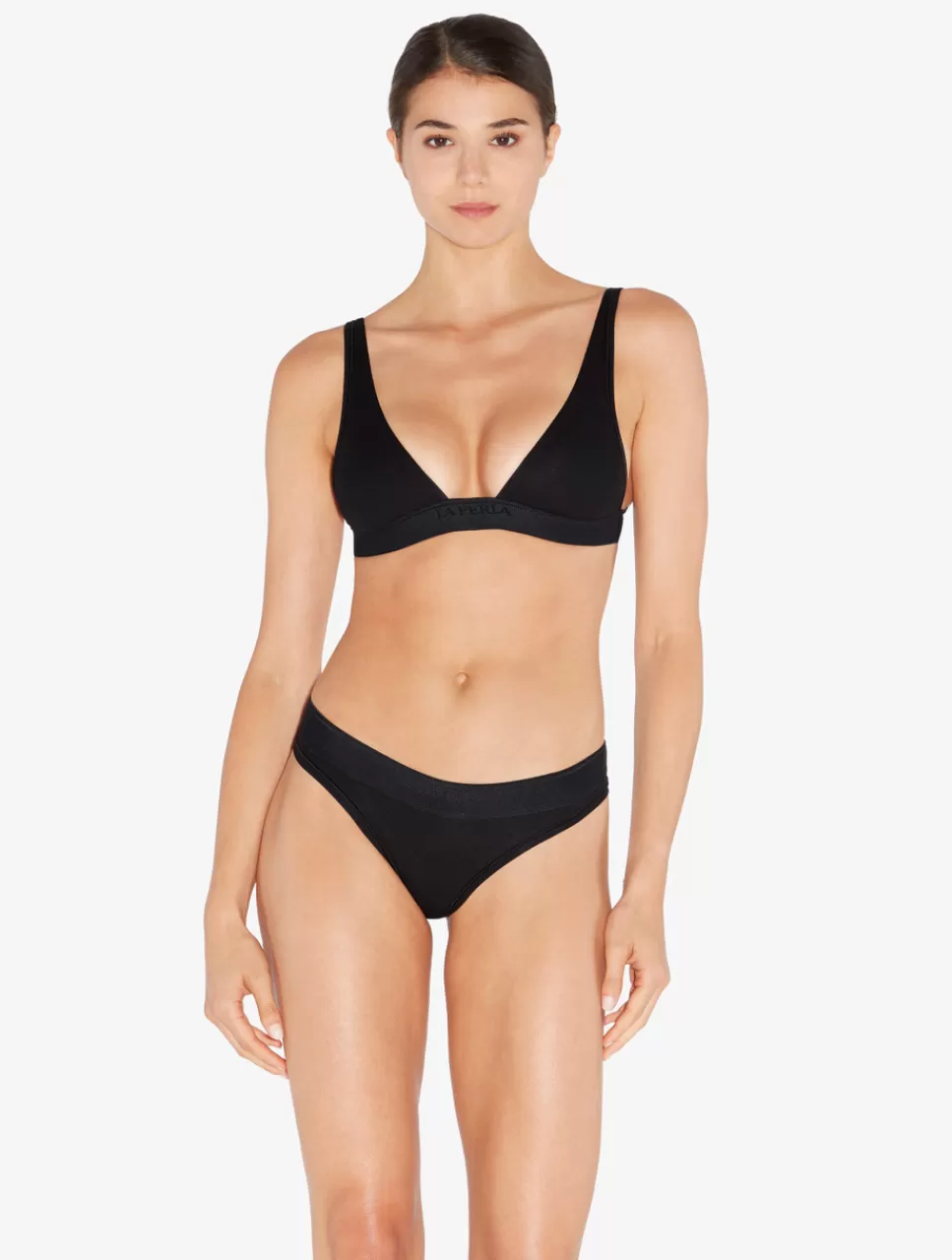 La Perla Suave Sujetador Triangolo Color , Exclusivamente Online Negro Flash Sale