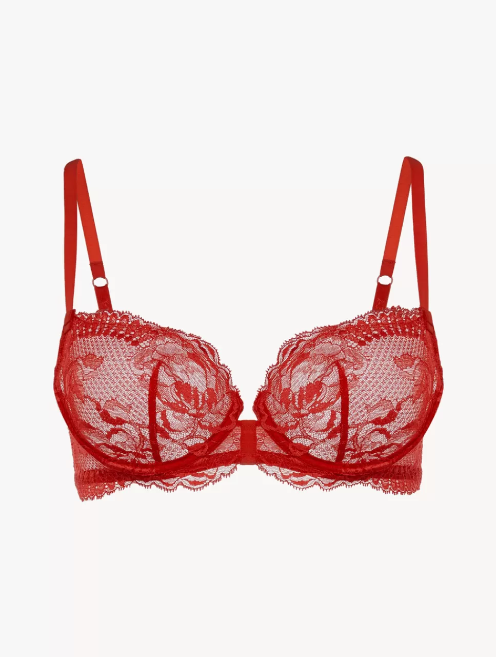 La Perla Sujetador Balconet De Encaje Rojo Red Shop