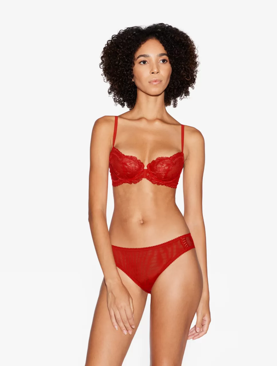 La Perla Sujetador Balconet De Encaje Rojo Red Shop