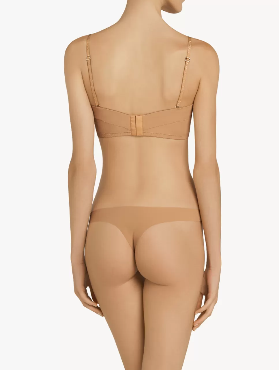 La Perla Sujetador Bandeau Acolchado Con Aros Y Escote En U Color Amaretto Nude Best Sale