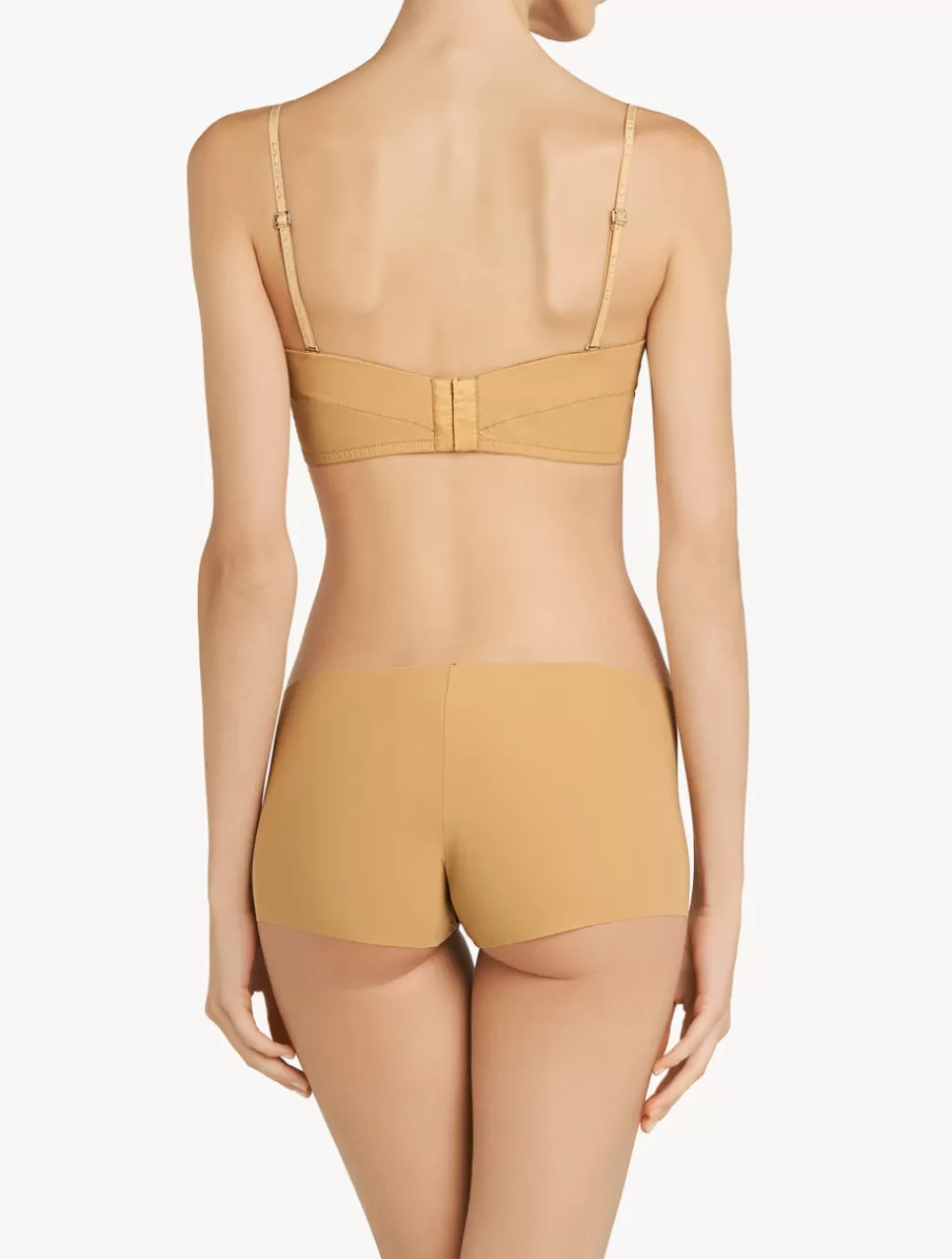 La Perla Sujetador Bandeau Acolchado Con Aros Y Escote En U Color Avellana Nude Best Sale