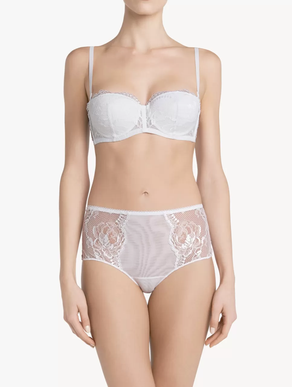 La Perla Sujetador Bandeau De Encaje Blanco White Outlet