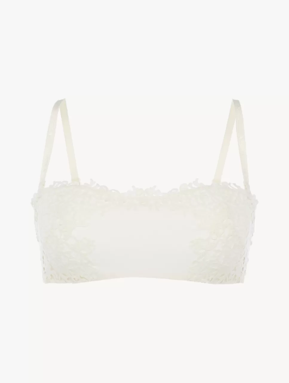 La Perla Sujetador Bandeau Sin Aros Con Macramé Blanquecino Blancoroto New