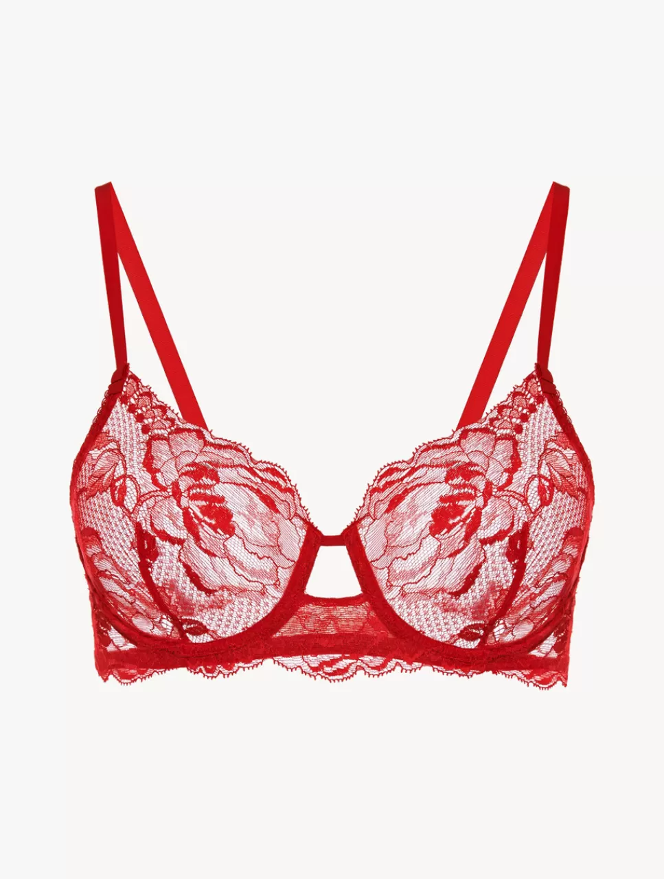 La Perla Sujetador Con Aros De Encaje Rojo Red Outlet