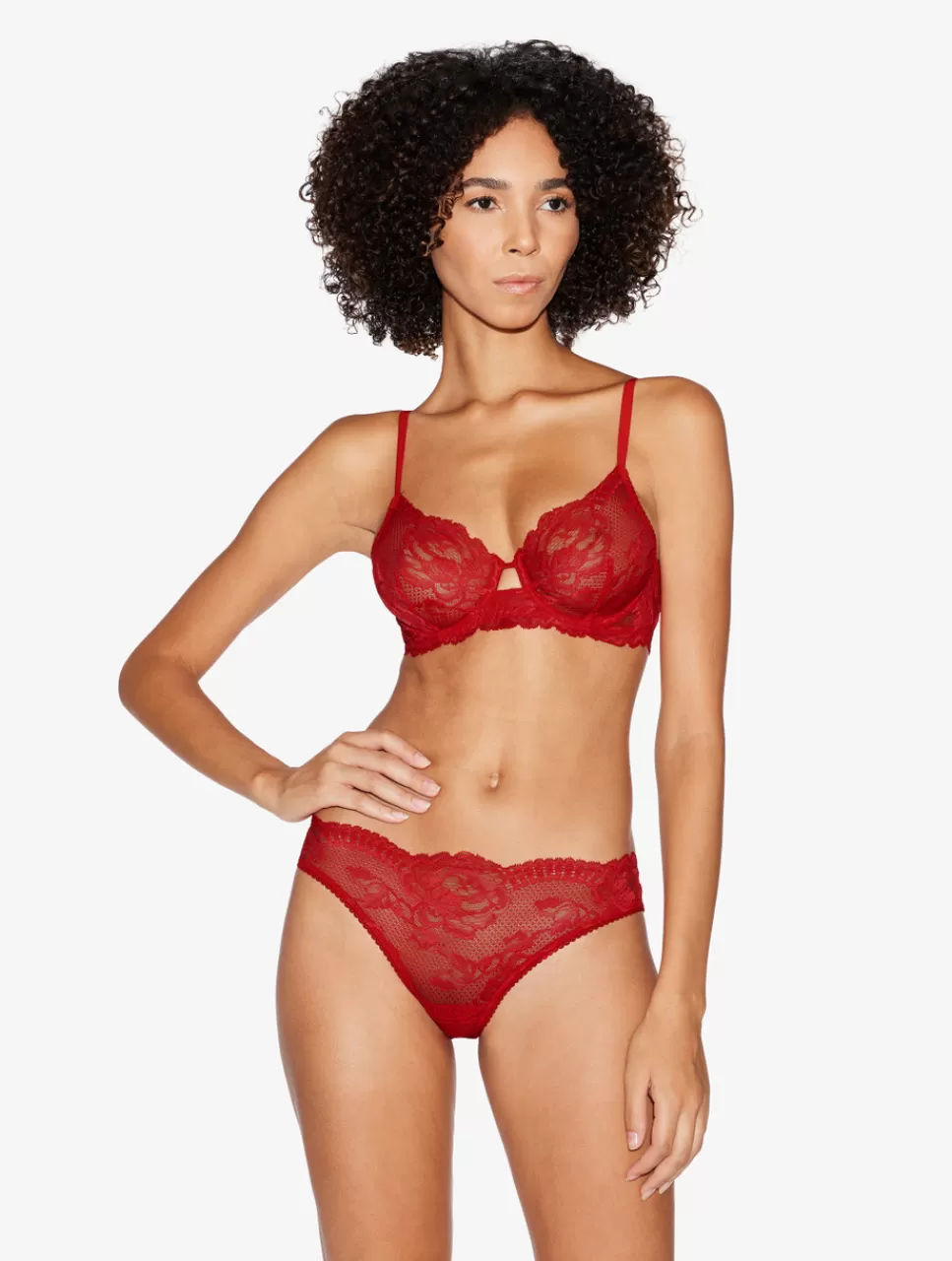 La Perla Sujetador Con Aros De Encaje Rojo Red Outlet