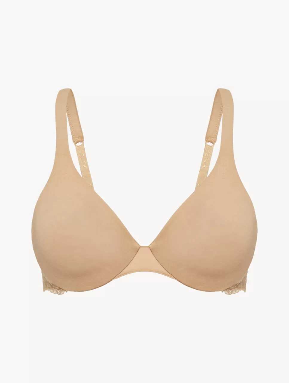 La Perla Sujetador Con Aros De Encaje Y Algodón Natural Nude Sale