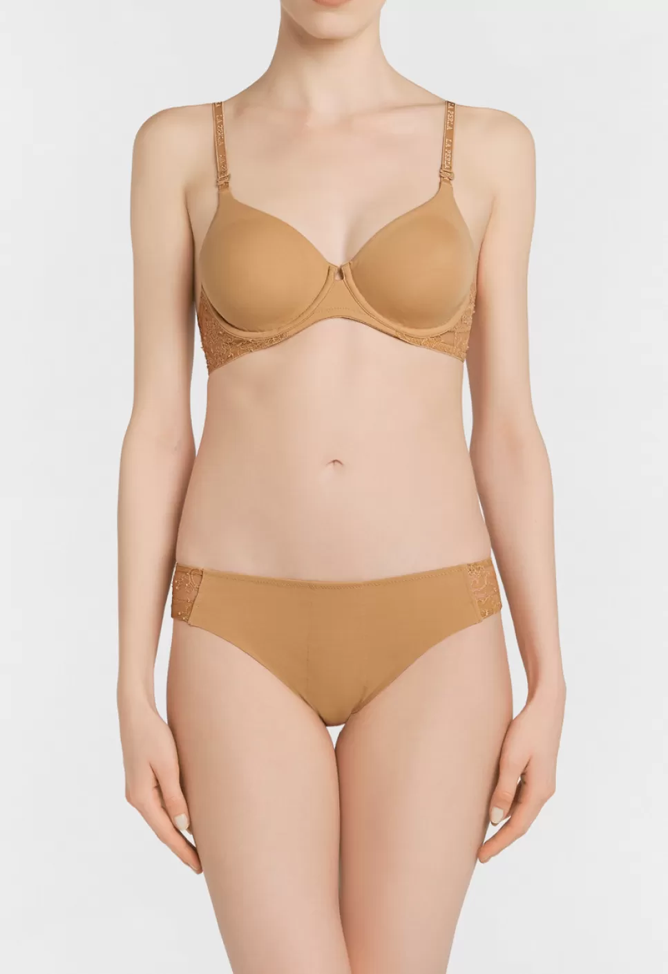 La Perla Sujetador Con Aros De Lycra® Con Encaje Chantilly Color Carne Nude Fashion
