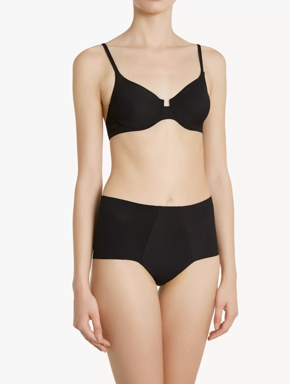 La Perla Sujetador Con Aros De Nylon Color Negro Black New
