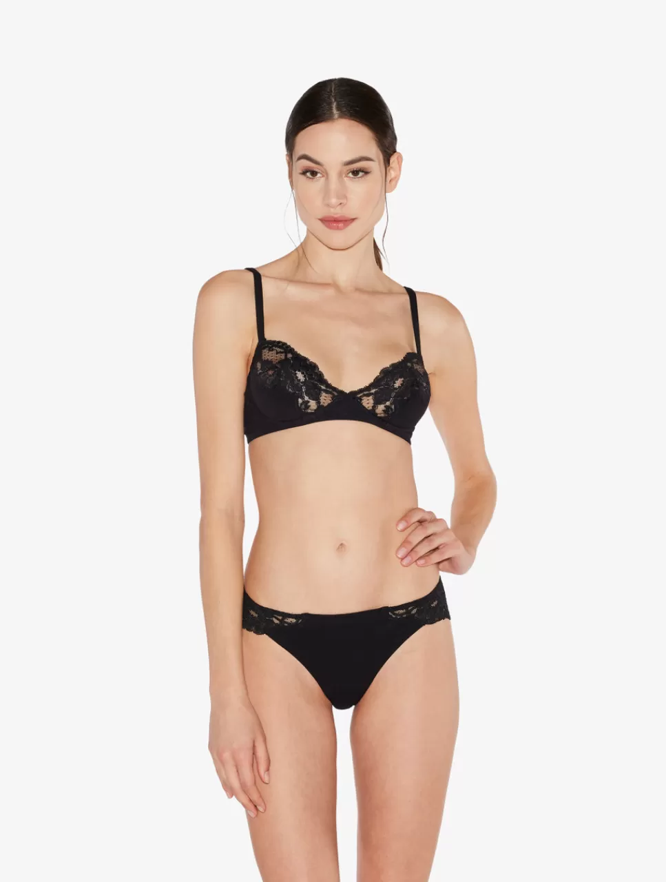 La Perla Sujetador De Algodón Sin Aro Negro Black Discount