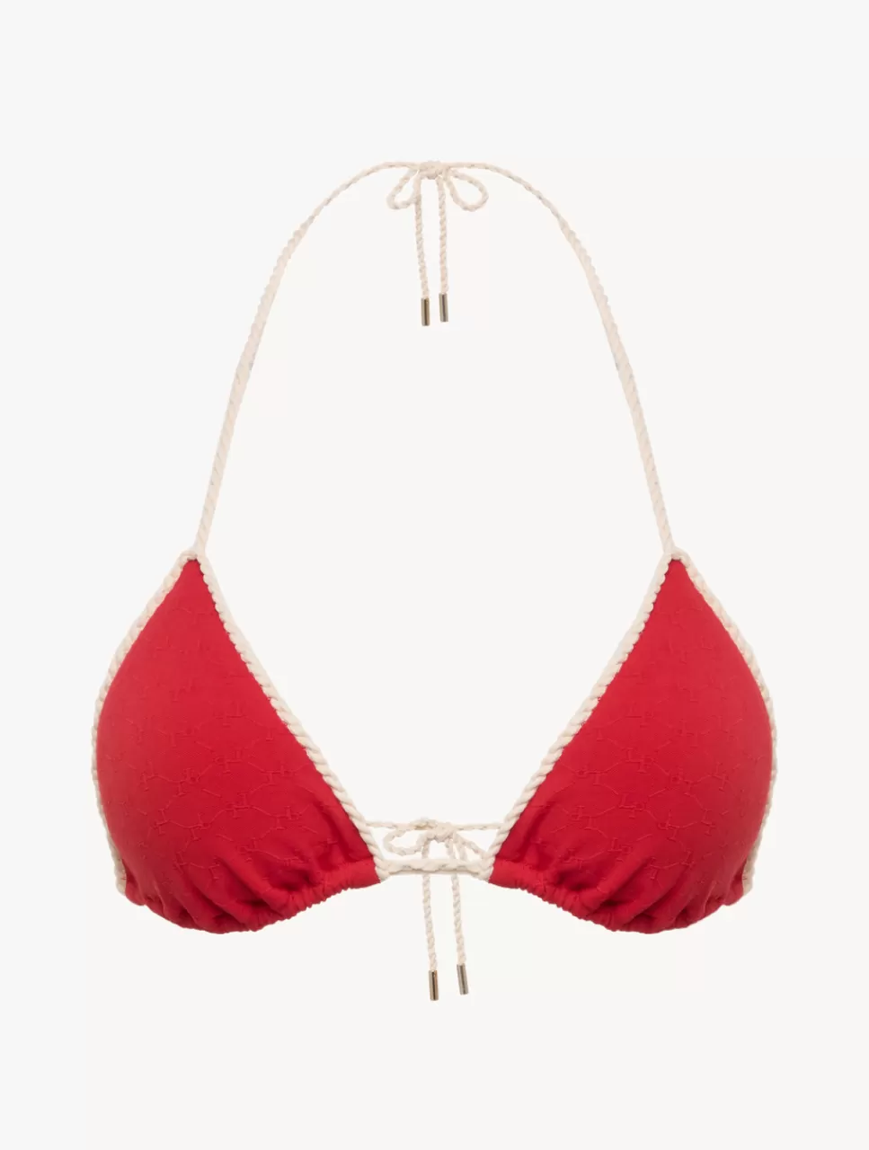 La Perla Sujetador De Bikini De Triángulo Con Monograma Rojo Store