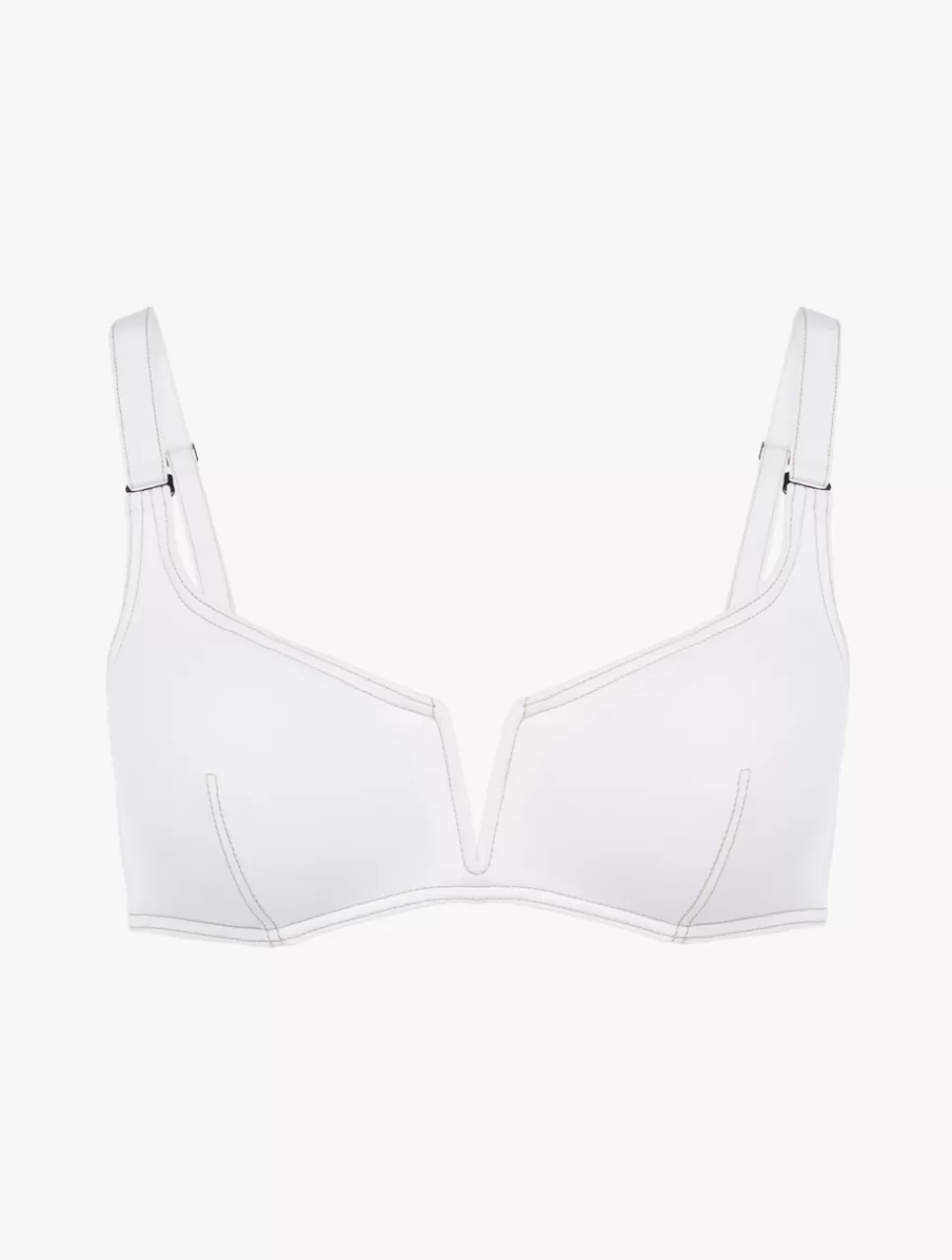 La Perla Sujetador De Bikini De Triángulo De Color Blanco New